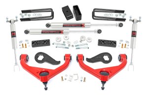 Chevrolet Silverado 3500 HD Suspension Lift Kit - Front + Rear - Rough Country - 3 Inch Lift + UCAs + M1 - '20-'24